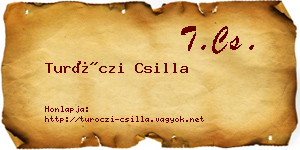 Turóczi Csilla névjegykártya